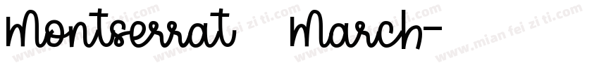 Montserrat 作者March字体转换